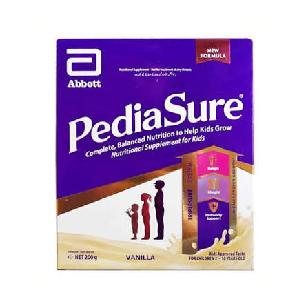 Pediasure vanilla softpack 200g