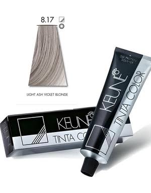 Keune Ultimate Cover light Ash violet Blonde 8.17